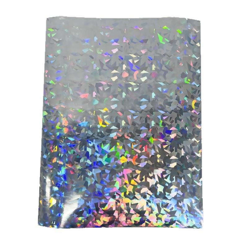 5Pcs Holographic Sticker Paper Clear Vinyl Self-Adhesive Waterproof Transparent Cold Laminating Film For Crafts