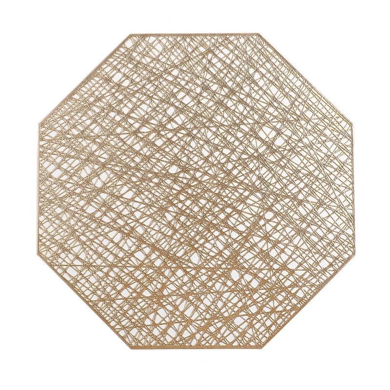 

15-дюймовый коврик для обеденного стола из поливинилхлорида INS Style, восьмиугольной формы, с отверстиями, нескользящий, легко моется, кухонный обеденный стол, кухонные принадлежности