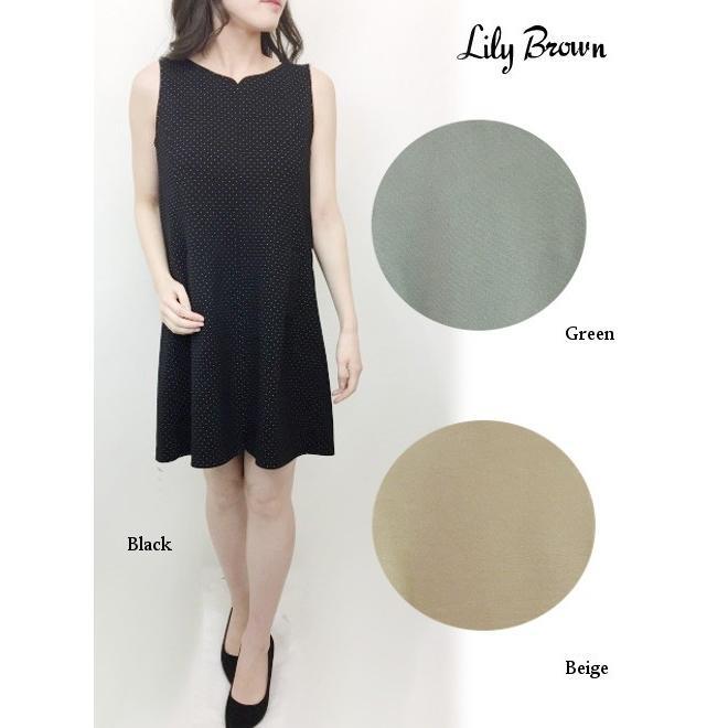 Lily Brown / Lily Brown Back Tuck Punch Dress 19 Spring/Summer LWCO191140 Tight Dress Regular Price 9200 Yen Ladies 60% OFF