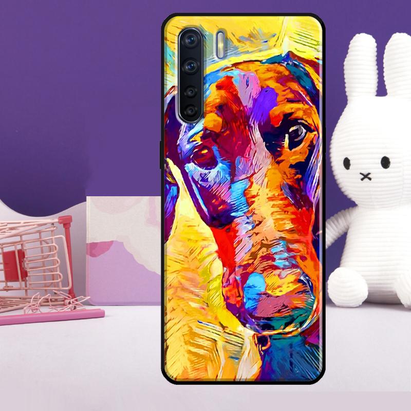 

Cartoon Doberman Dog Case For Oppo A57 A77 A76 A16 A96 A17 A18 A60 A80 A40 A38 A58 A78 A98 A94 A74 A54 A15 A5 Pro OPPO A54 5G