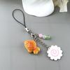 Japanese Fish Cake Keychain Pink Squid Roll Dango Phone Charm Food Taiyaki Pendant  Friends Gift