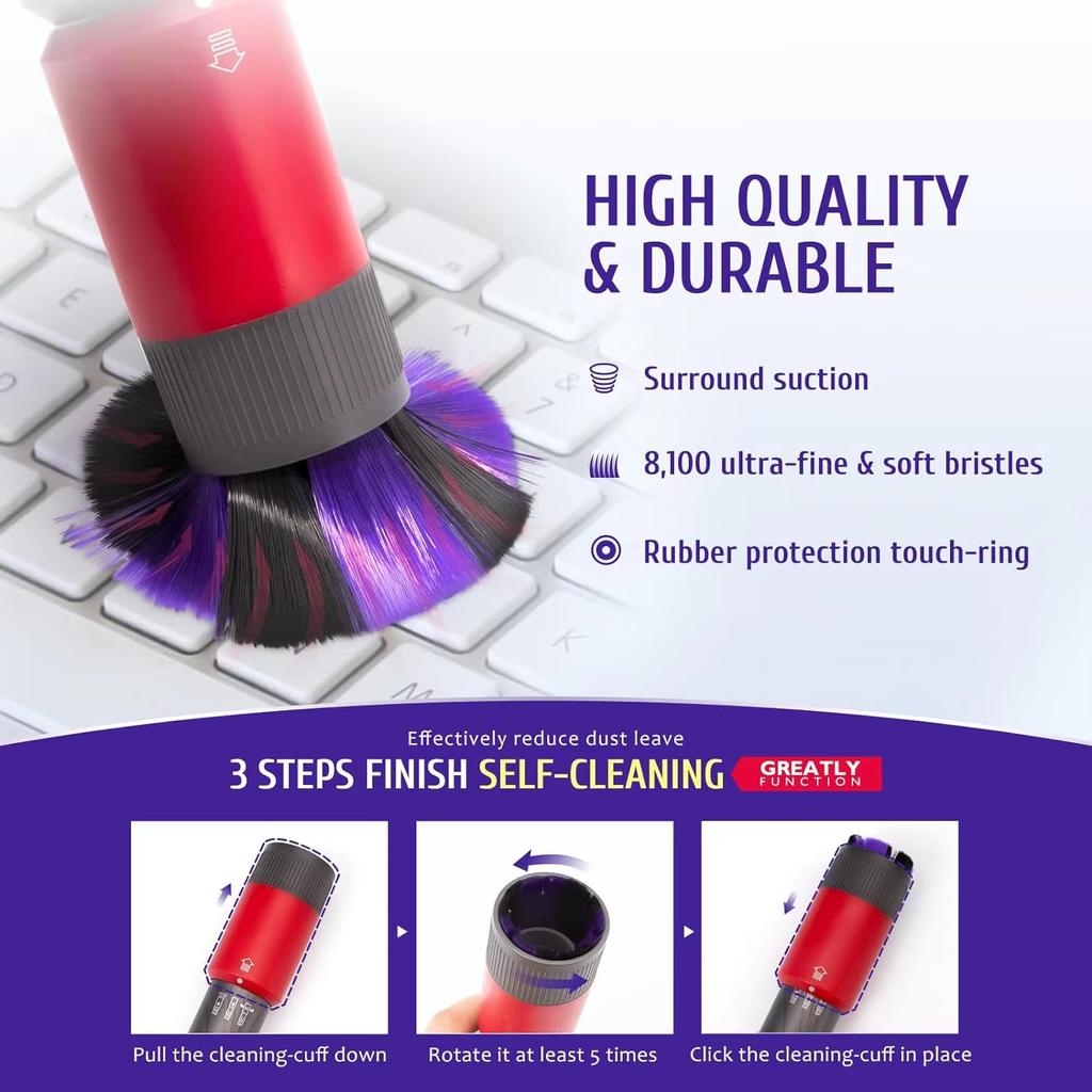 Ultra Fine Soft Bristles Brush for Dyson V11/V10/V8/V7 Vacuum Cleaner Dust Removal Cleaning Tool