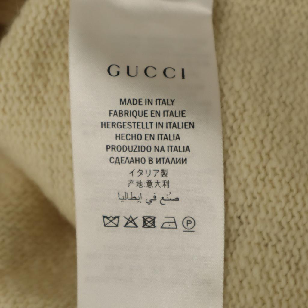 Gucci Made In Italy Tiger Long Sleeve Sweater M Ivory 522644 Knit Men's Used