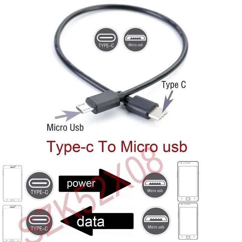 USB 3.1 Type-C To Micro-B Micro USB Charging Data Transfer otg Adapter charger Cable cord Micro-B Micro USB to type-c USB-C