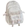 Schoolbag new large-capacity student schoolbag plaid contrasting color college style multi-layer backpack travel junior high school backpack