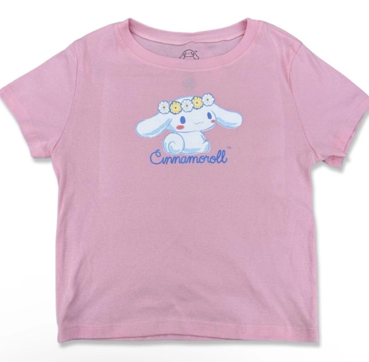 Cinnamoroll Sanrio Shirt Womens Sz L Sanrio Pink Baby Tee S