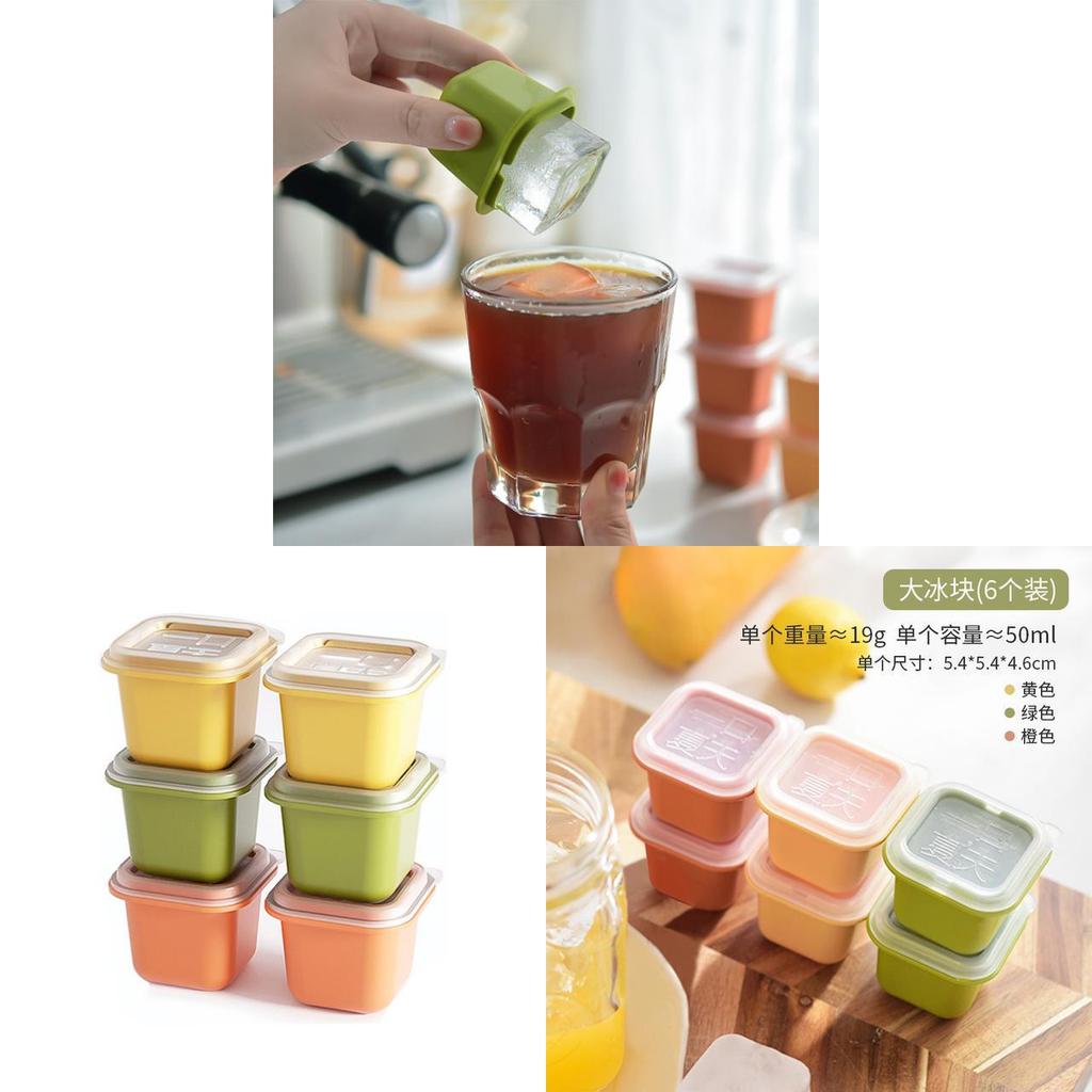 Ice Cube Tray Food Storage Container With Easy Release For Home Use