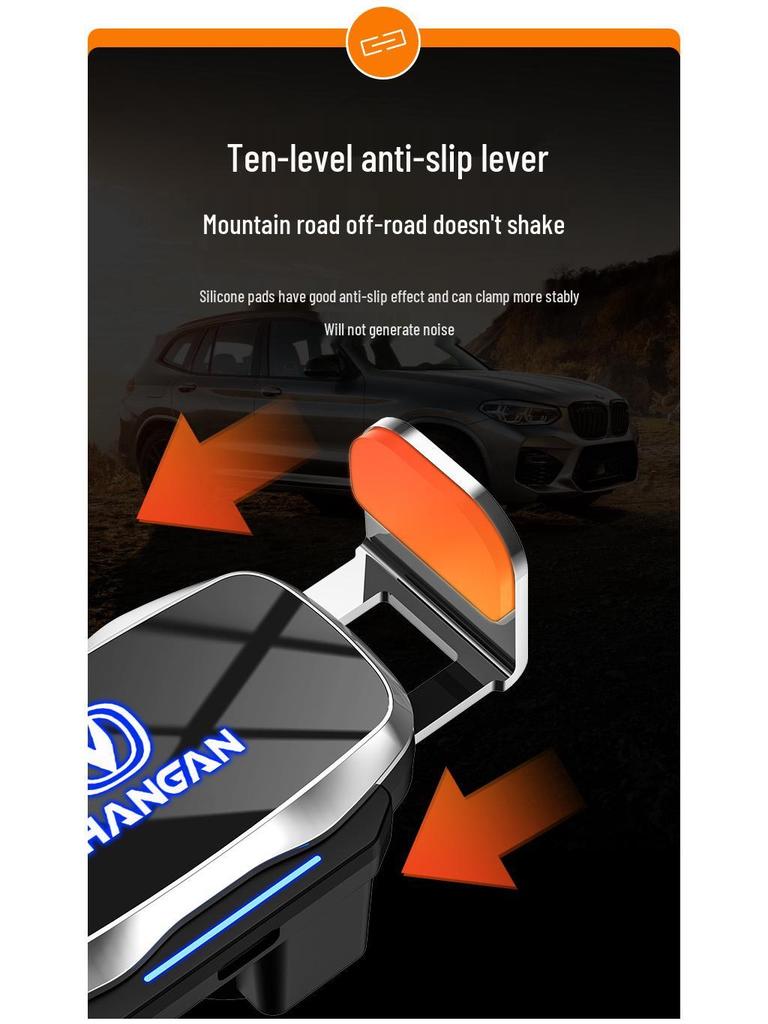 Illuminated Car Logo Phone Holder for Changan Models: Eado, Oshan, CS75 & More