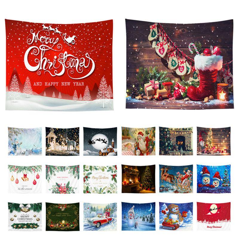 Wall Tapestry Christmas Hanging Cloth Background Xmas Home Decoration Tapestry