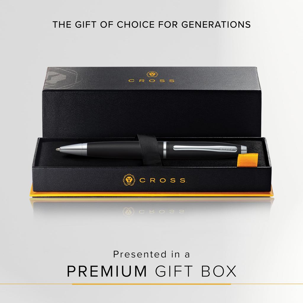 CROSS Cross Ballpoint Pen Oil-Based Karei Matte Black AT0112-14 Genuine Import