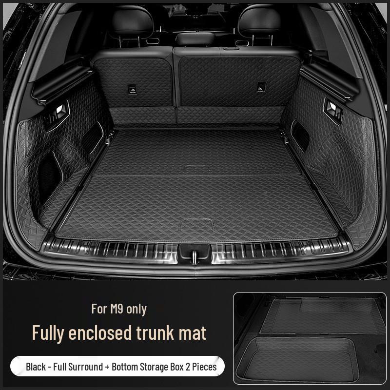 Full Coverage Nappa Leather Trunk and Backrest Mat for 2024/25 AITO M9 Five/Six-Seater