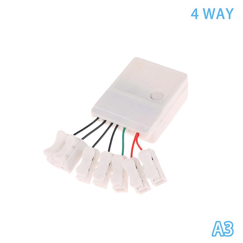 Led String 2/4 Way 8 Modes Lights Twinkle Ek-04 Dimmer Flexible Strip Ribbon Lighting Replica Switch Adjustable Knob Controller