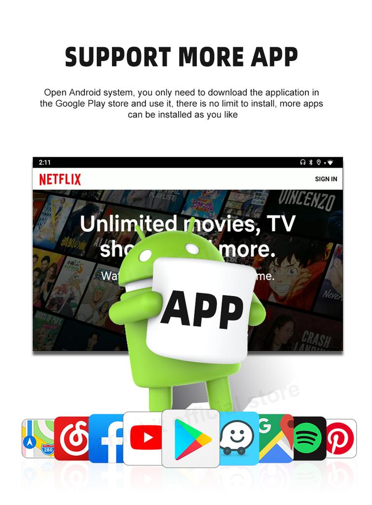 For Support Carplay Ai Box Wireless Android Auto GPS 4G LTE Multimedia Adapter