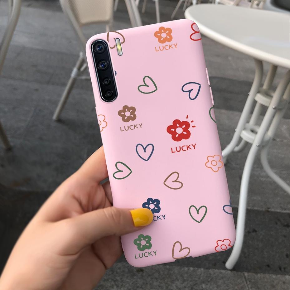 For OPPO A91 Case Oppo F15 CPH2001 CPH2021 Lovely Printing Jelly Silicone Soft Phone Back Cover Cases For Oppo Reno3 CPH2043