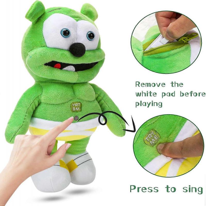 SSRGV 12 Inch Bear Plush Toy Singing Bear Song Toy Stuffed Animal Doll for Kids Birthday Gift Christmas Party Supplies