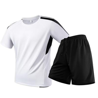 Traje Deportivo Seda de Hielo Secado Rápido Camiseta de Manga Corta Pantalones Cortos de Running Entrenamiento de Fitness
