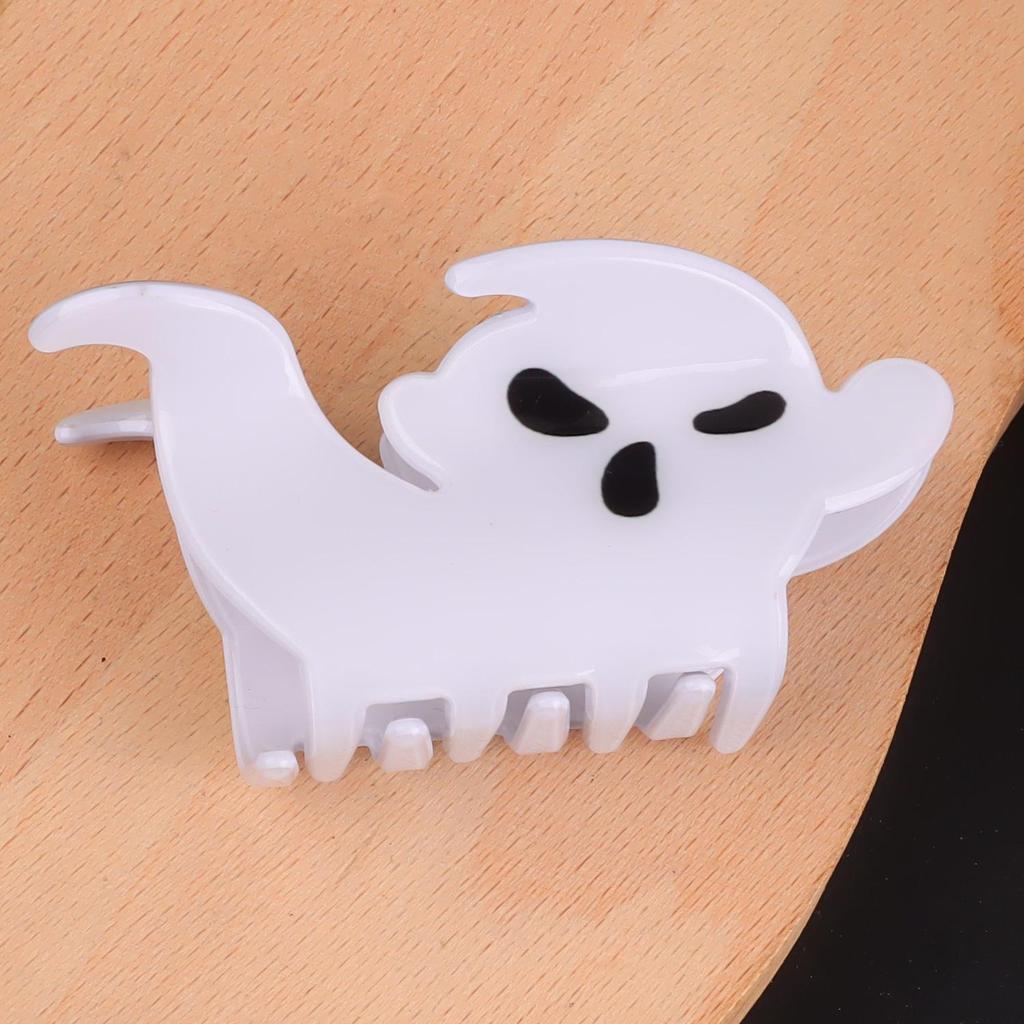 Bamboo Yao Halloween Ghost Pumpkin Hair Claw Clip - Quirky Shark Clip Hair Accessory for Women