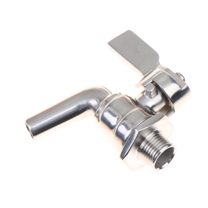 §1 PCS Stainless Steel 3/8" Beverage Dispenser Faucet Tap Spigot Cold Beer Drink Juice Wine Faucet