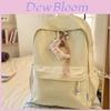 Lightweight Nylon School Backpack For Middle School Girls With Expandable Storage And Urban Minimalist Style