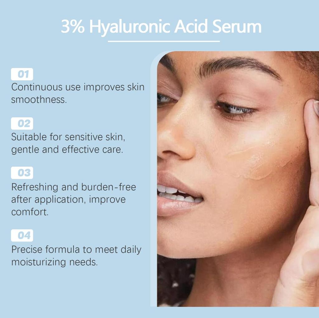 Hoygi Hyaluronic Acid Moisturizing Essence Nourishes Delicate Facial Skin, Moisturizing and Brightening Moisturizing Essence