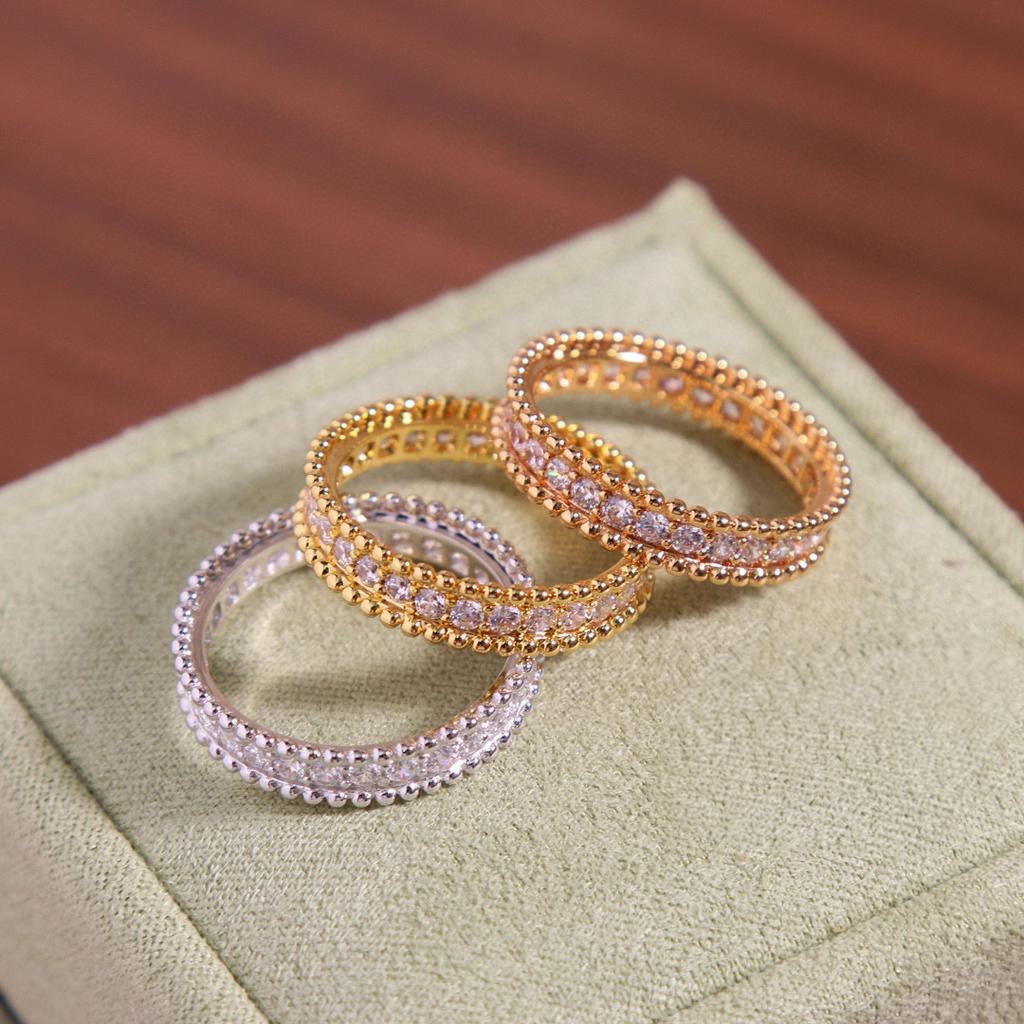 Hot Brand Vintage Women's Rings Luxury Jewelry For Women Fashion Pure 925 Sterling Silver Lady Party Designer Full Diamond Rings