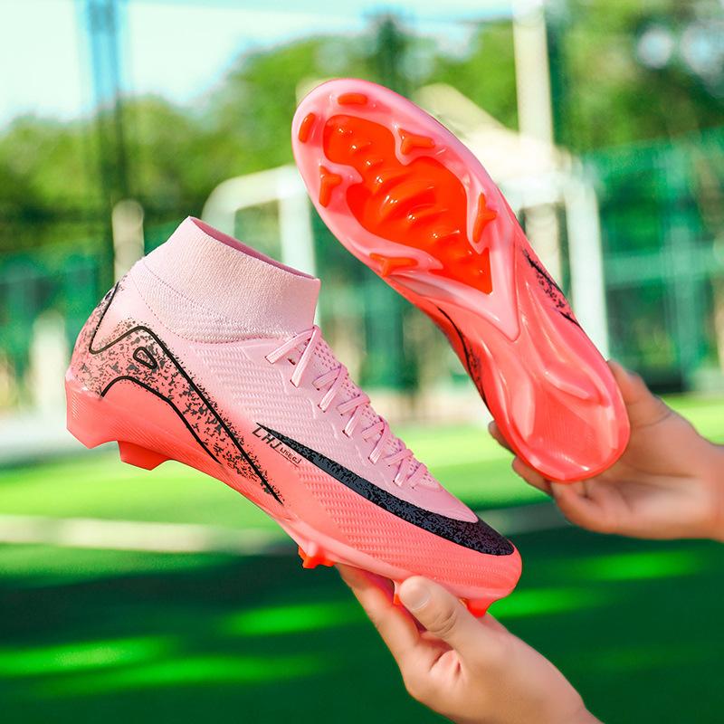 World Cup Football Shoes Men's High-top Teenage Students Women's TF Broken Nails AG Long Nails Competition Training Shoes