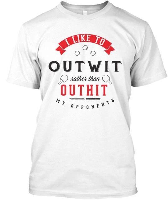 Умный настольный теннис Я люблю перехитрить, а не Футболка Сделано в США S - 5XL M