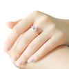 Gold Tone Cubic Zirconia Rings for Women Elegant Sparkling Diamond Like Jewelry Durable Wedding Band