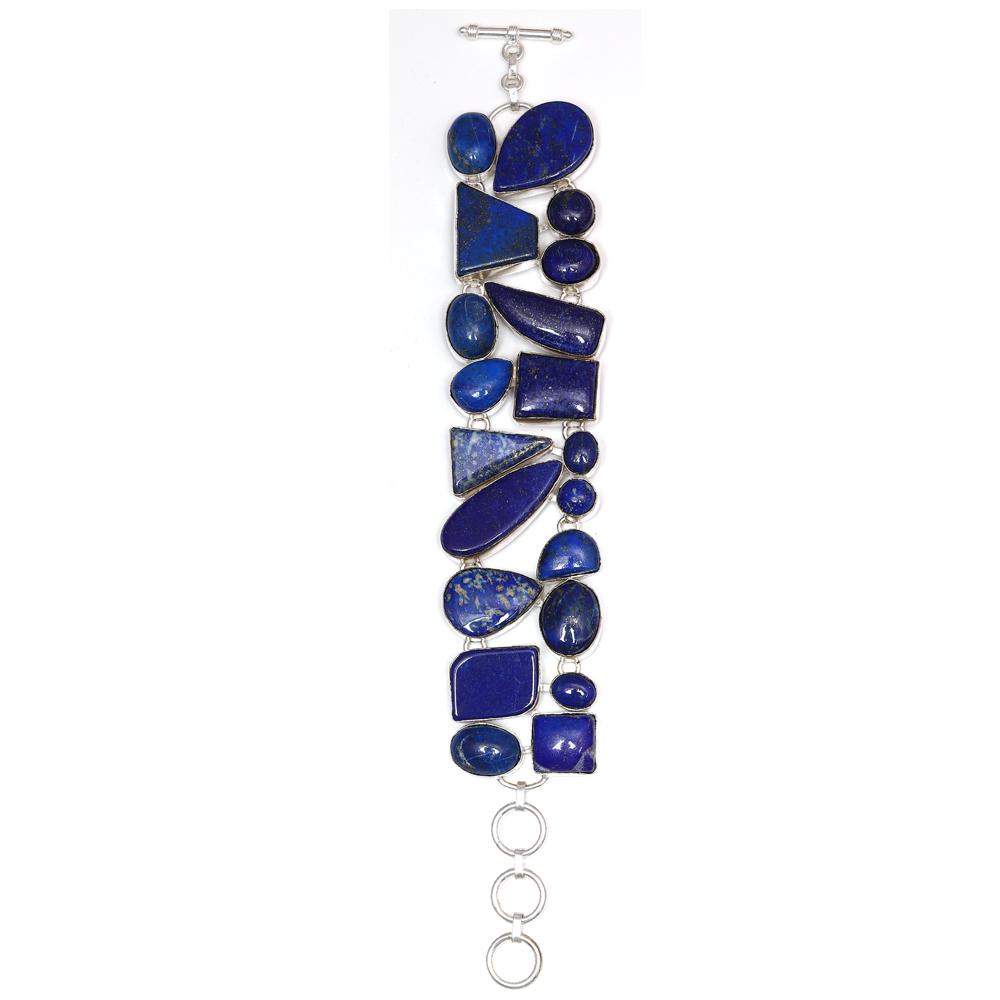 Natural Lazuli-Lapis s Gemstone Jewelry Necklace Set 16-18''