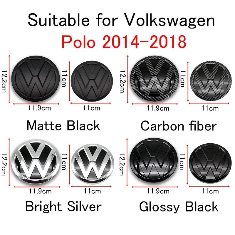 ·Car Logo Front Grille Rear Trunk Decoration Sticker Accessories For Volkswagen GTI Passat Magotan Golf Polo 6 7 VW Tiguan Zw0