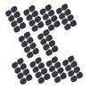 80Pcs Sax Mouthpiece Pad Silicone Black Cushion Patches Wind Instrument Accessories Thick 0.5mm