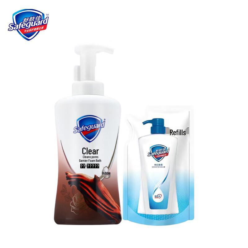 

Safeguard Deep Blackwood Rose Scent Bubble Shower Gel