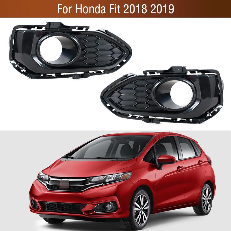 Front Bumper Fog Light Trim Grille Bezel Frame Cover Shell For Honda Fit 2018 Foglamp Cap Hood Lid Lampshape