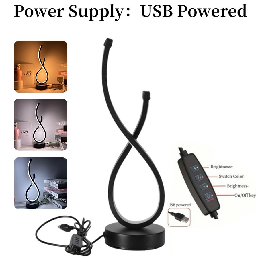 

Современная креативная настольная лампа 3 цвета с регулируемой яркостью ночник для спальни гостиной чтения офиса прикроватное декоративное освещение