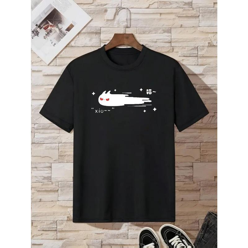 Taglie Europee T-shirt Estiva a Maniche Corte per Bambini, Top con Stampa Cartone Animato per Ragazzi, Caratterizzato da un Design Carino, Adatto per Uscite e Quotidiano