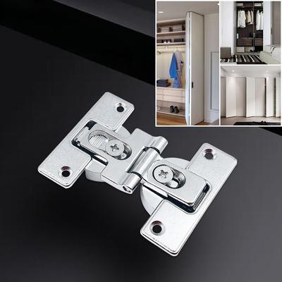 Zinc Alloy Adjustable Cabinet Door Flap Folding Hinges Self-Supporting 180 Degrees Hidden Hinge