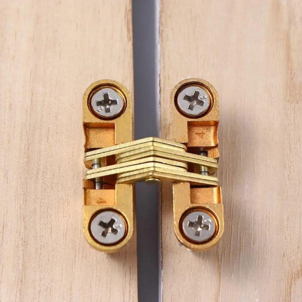 Stainless Steel Folding Door Hinge Silent Design Concealed Hinge Furniture Hardware  Work Supplies