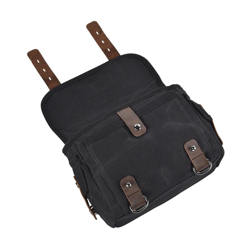 Motorcycle Side Bag Universal Waterproof Rear Seat Bag Luggage Motorbike Tail Bag Electric Vehicle Hanging Bag Retro Style