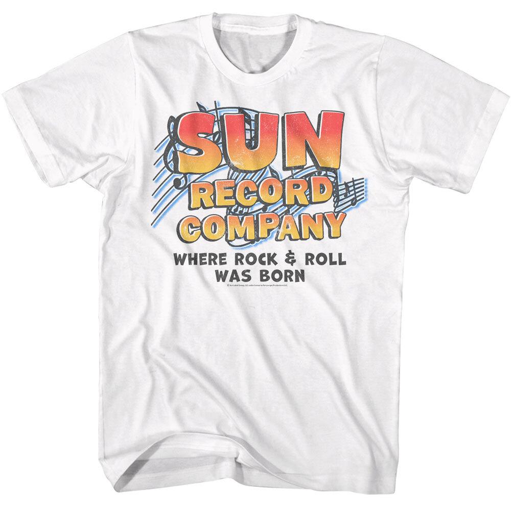 Sun Records Record Company Music Notes Where Rock Roll Was Born Men T Shirt XL