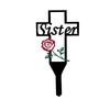 Cemetery Memorial Stake with Pointed Top - Outdoor Decorative for Deceased Relatives