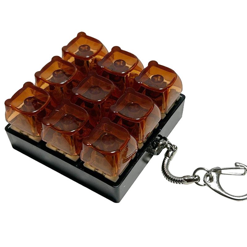 1/9 Keys Mechanical Keyboard Axis Tester  Button Keycap  Keychain Keyboard Keychain Toy Finger Keyboard Caps Toy