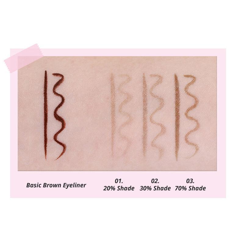 Colorgram Gölgelendirme Yeniden Şekillendirme Fırçalı Eyeliner (3 Renkler) 0.5g