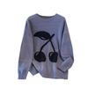 Plus Size Women's Loose Knit Round Neck Pullover Sweater - Fits Bust 150/160 cm, 200-350 Jin