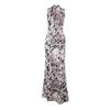 Autumn Dress Women's Elegance Slim Leopard Print High Neck Halter Dress