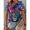 Casual Short Sleeved Printed Fashionable Oversized 3D Top Pattern T-shirt for Men Comfortable Summer Round Neck
