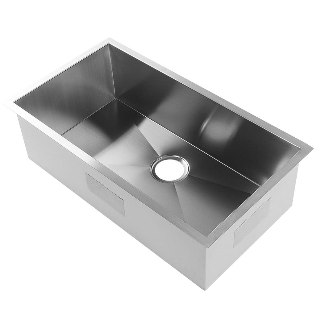 Undermount Sink L780 W430 H230mm 304 Stainless Steel 90mm Outlet Kitchen Sink for RV Yacht Boat