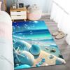 New product Beach shells and starfish  Carpet for Living Room Bedroom Bedside Floor Mat Cloakroom Children Playing Mat Area Rug
