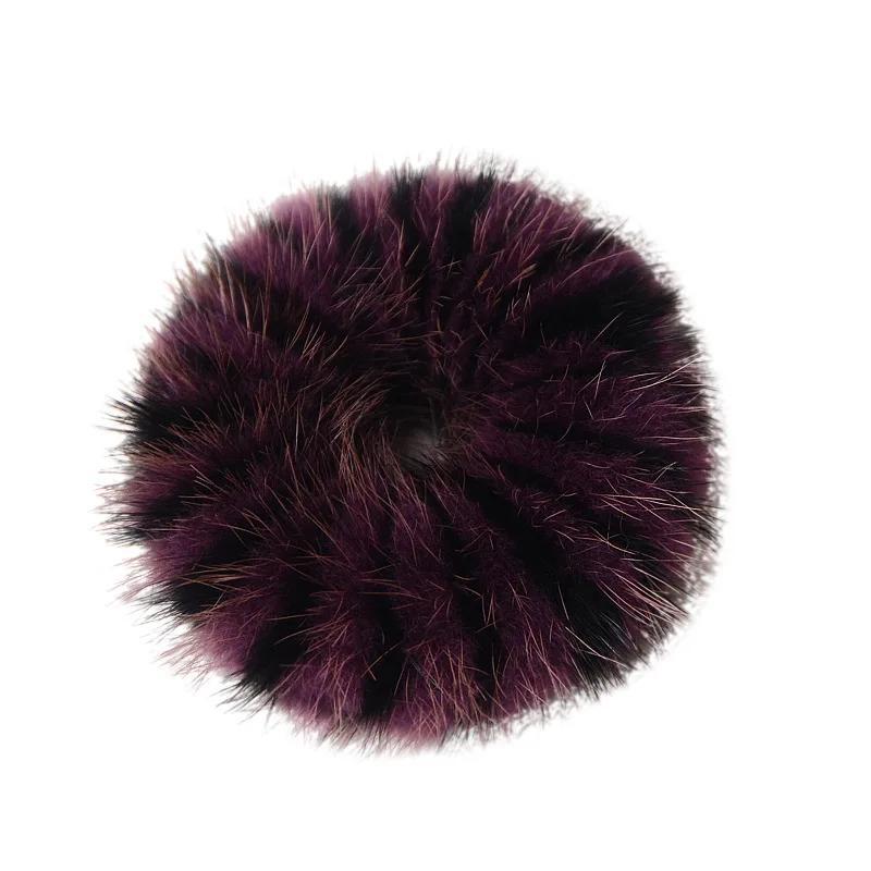 Haarband 100% Echtes Nerzhaar Seil Haargummi Seil Pferdeschwanz Schwanz Streifen Handgelenkband Vintage Elastisch Kopfschmuck Haarband