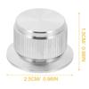 ERINGOGO Guitar Volume Knob Aluminum Alloy Durable Replacement Potentiometer Knob DIY Compatible for Audio Amplifier Silver