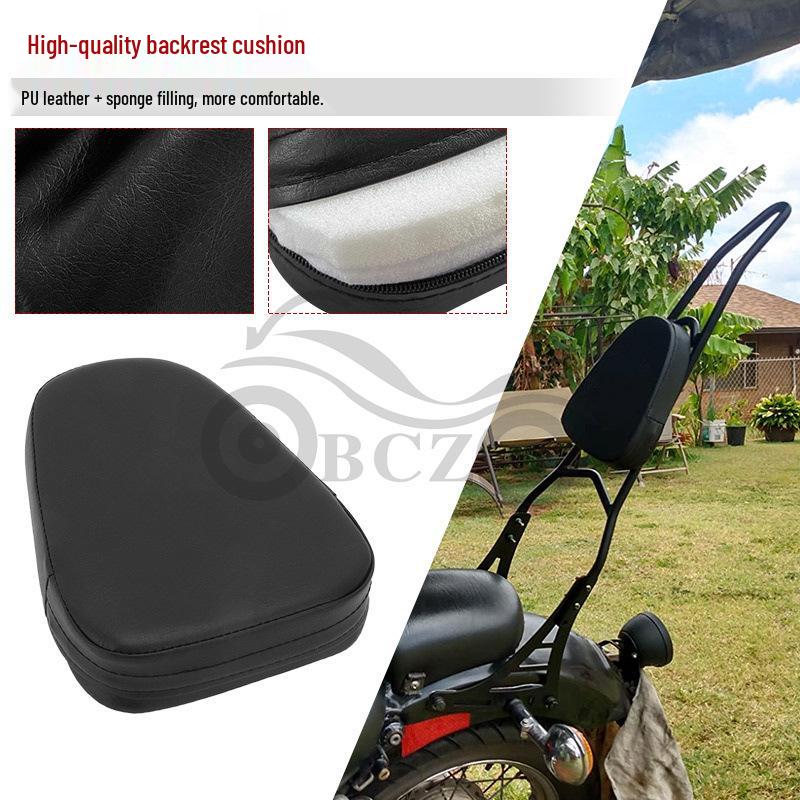 Harley 883 XL1200 Pointed Bow Passenger Backrest & Luggage Rack (2004-2013)